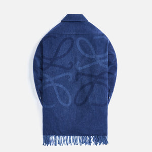 Loewe Anagram Blanket Shirt - Dark Navy Blue