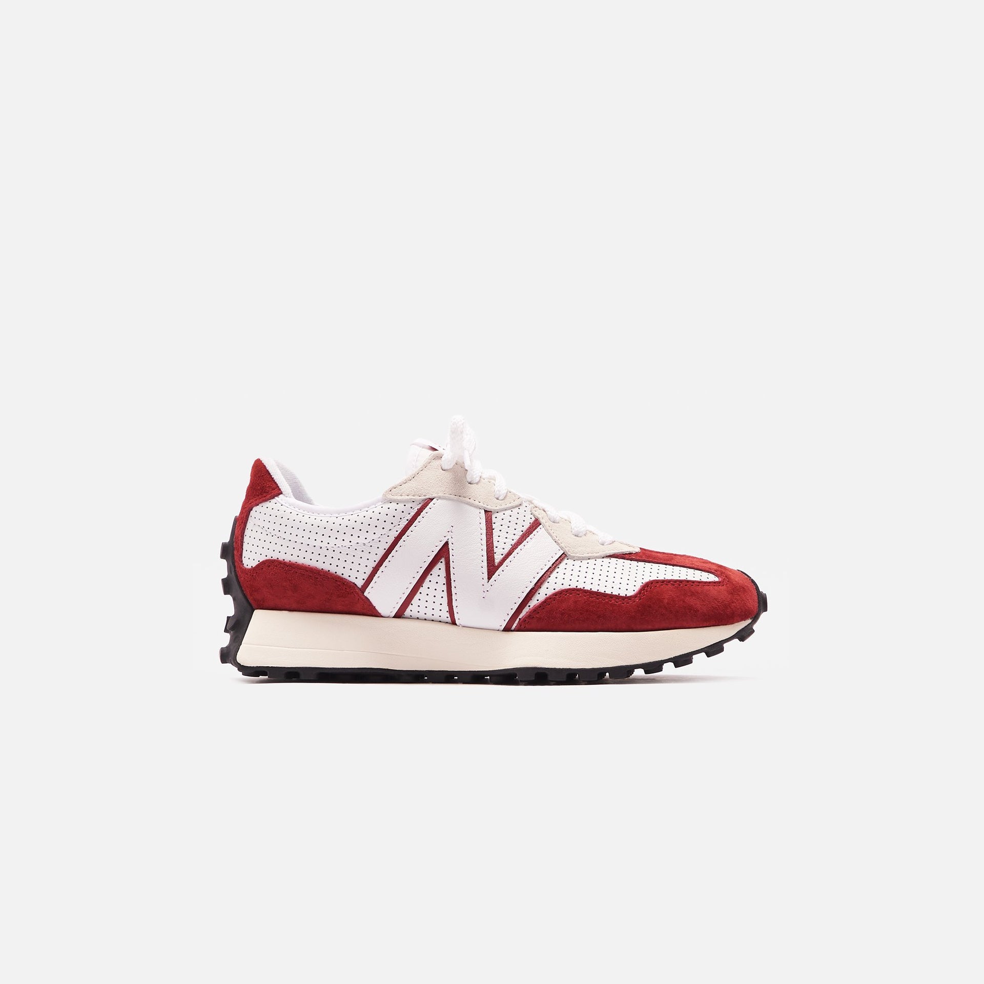 New Balance 327 - White / Scarlet