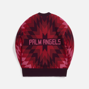 Palm Angels Arizona Crewneck - Burgundy Pink