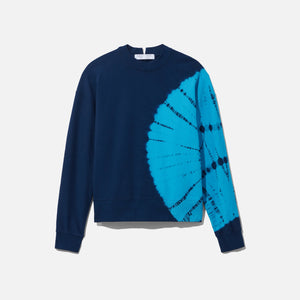 Proenza Schouler L/S Sweatshirt - Navy / Teal Bullseye Tie Dye