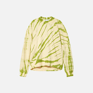 Proenza Schouler Tie Dye Sweatshirt - Olive Green / Pale Yellow