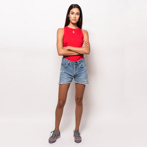 Kith K Fitted Tank Top - Red